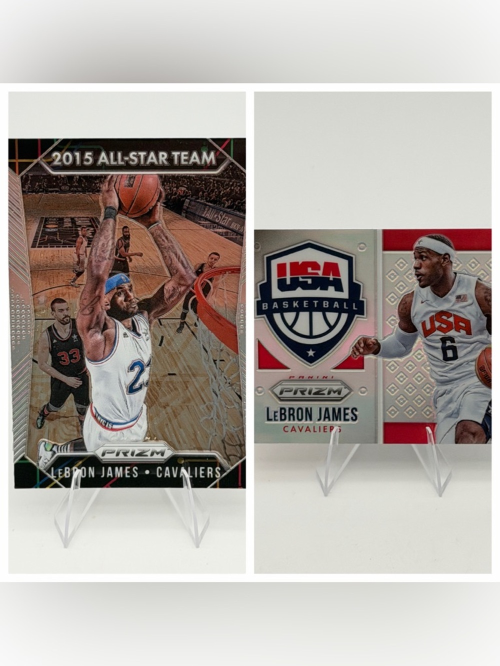 Lebron James Panini Prizm Set Lot 2015 2016 All Star 352 USA Basketball 19 Cards